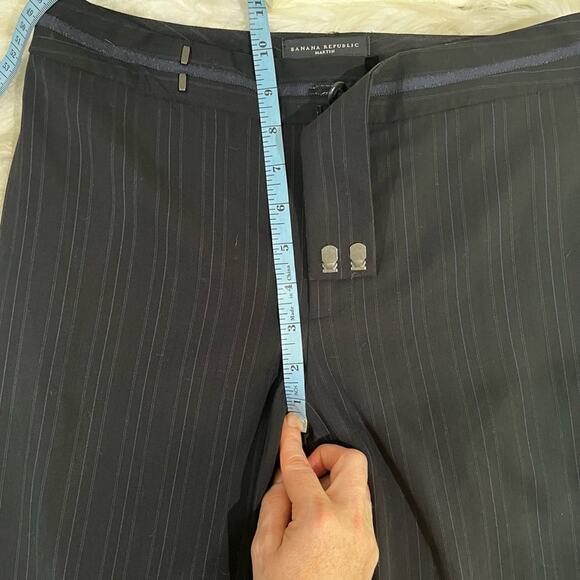 NEW Banana Republic Wool Classic Pinstripe Tailored Martin Mid Rise Trousers - Picture 12 of 12